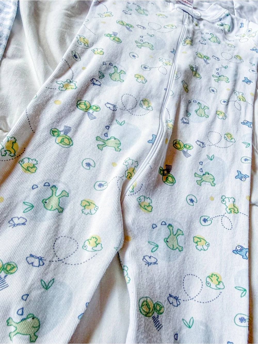 Hanna Andersson Lot of 3 Size 70 Organic Cotton Sleepers Romper 9-18 Mos Vintage